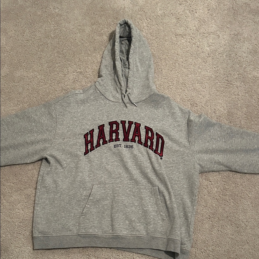 H&M Gray Harvard Hoodie